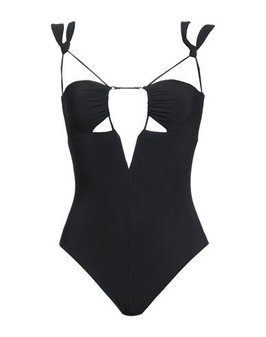 Nensi Dojaka Woman One-piece Swimsuit Black Size S Polyester, Elastane