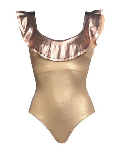 Albertine Woman One-piece Swimsuit Bronze Size 2 Polyamide, Elastane In Yellow