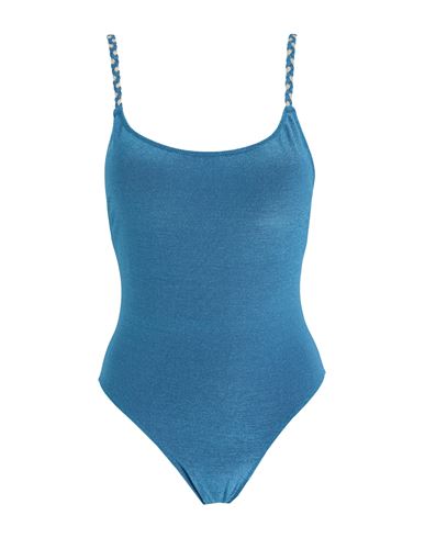 Cotazur Woman One-piece Swimsuit Blue Size S Polyester, Polyamide, Elastane