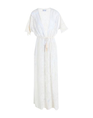 Cotazur Woman Cover-up Ivory Size L Polyamide