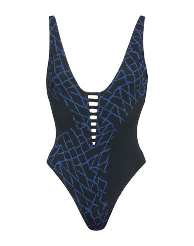Derek Lam Woman One-piece Swimsuit Blue Size 10 Polyamide, Elastane