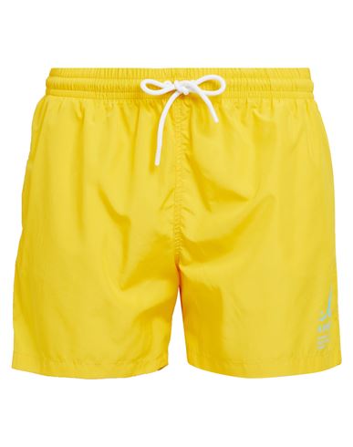 Shop Kangol Man Swim Trunks Yellow Size L Polyester