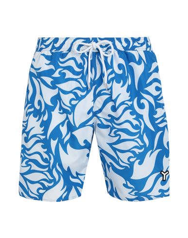 Yes I Am Man Swim Trunks Azure Size L Polyester In Blue