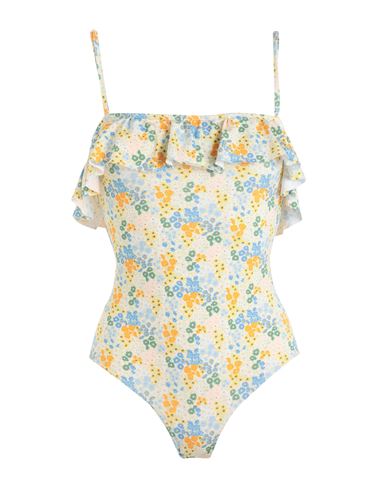 Other Stories &  Woman One-piece Swimsuit Light Yellow Size 10 Recycled Polyamide, Elastane
