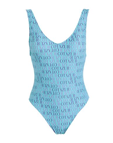 Cotazur Woman One-piece Swimsuit Turquoise Size S Polyamide, Elastane In Blue