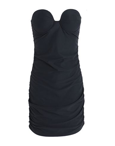 Shop Reina Olga Dirty Diana Dress Woman Cover-up Black Size 2 Polyamide, Econyl