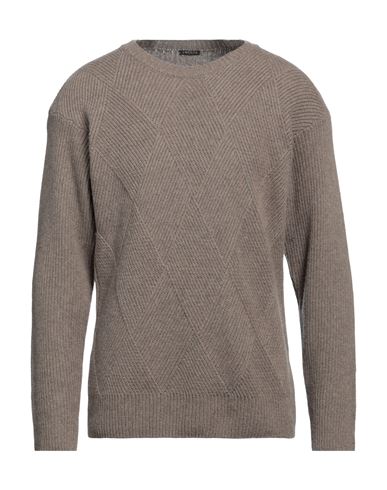 Retois Man Sweater Khaki Size S Wool, Polyamide In Beige