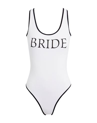8 By Yoox Bride One Piece Swimsuit Woman One-piece Swimsuit White Size Xxl Recycled Polyamide, Elast