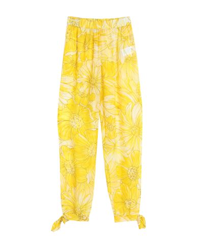 Aspesi Woman Beach Shorts And Pants Yellow Size M Cotton, Silk