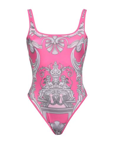 Shop Versace Woman One-piece Swimsuit Fuchsia Size 6 Polyester, Elastane In Pink