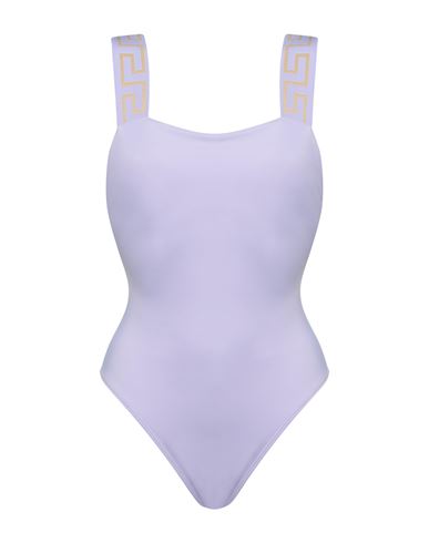 Versace Woman One-piece Swimsuit Lilac Size 2 Polyamide, Elastane, Polyester In Purple