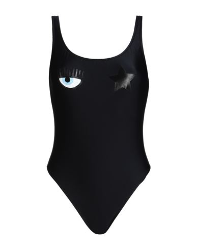 Shop Chiara Ferragni Woman One-piece Swimsuit Black Size S Polyamide, Elastane