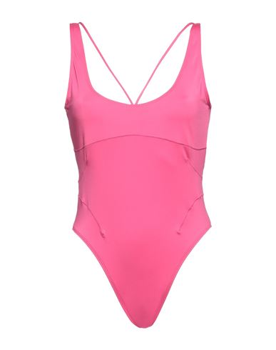 Jacquemus Woman One-piece Swimsuit Fuchsia Size M Recycled Polyester, Elastane In Pink