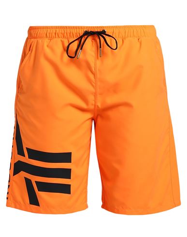 Alpha Industries Man Swim Trunks Orange Size Xl Polyester