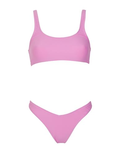 8 By Yoox Recycled Scoop-neck Bikini Woman Bikini Pink Size L Recycled Polyamide, Elastane