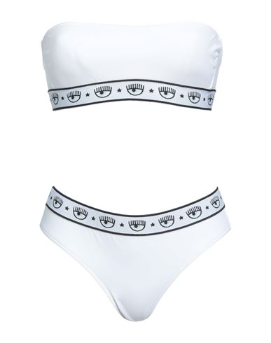 Chiara Ferragni Woman Bikini White Size 4 Polyamide, Elastane