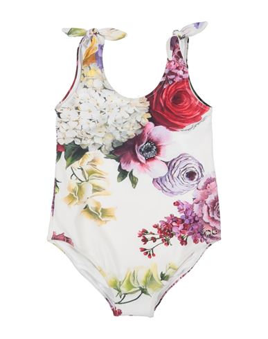 Dolce & Gabbana Babies'  Toddler Girl One-piece Swimsuit White Size 6 Polyamide, Elastane