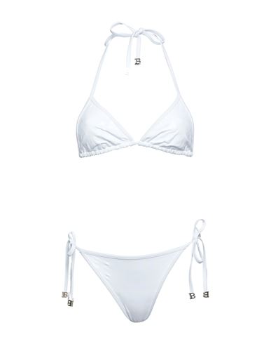 Balmain Woman Bikini White Size 10 Polyamide, Elastane