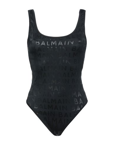 Balmain Woman One-piece Swimsuit Black Size 8 Polyamide, Elastane
