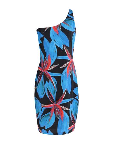 Louisa Ballou Woman Cover-up Bright Blue Size L Viscose, Elastane