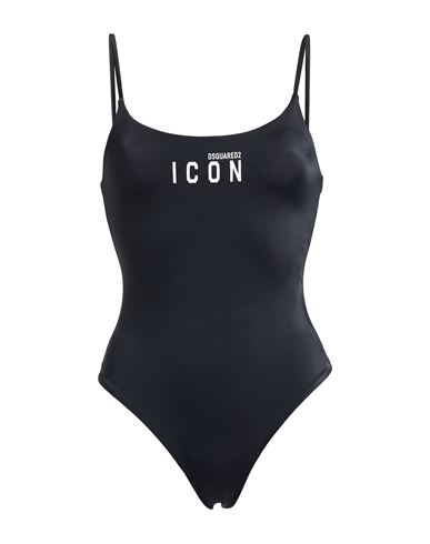 Dsquared2 Logo-print Stretch-design One-piece In Black