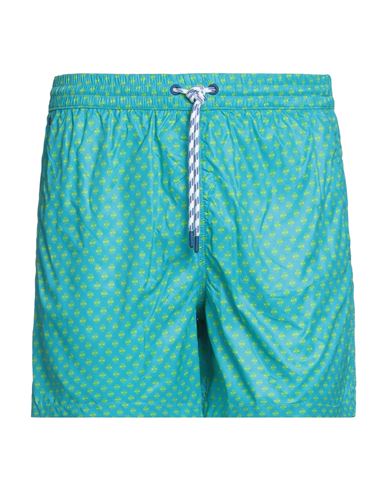 Jacob Cohёn Man Swim Trunks Azure Size L Polyamide, Elastane In Blue
