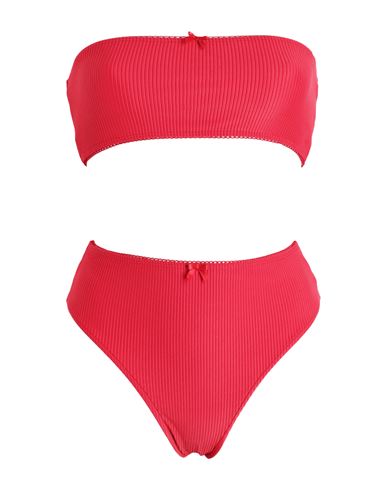 Frankies Bikinis Jada Top-jenna Bottom Woman Bikini Red Size L Nylon, Elastane