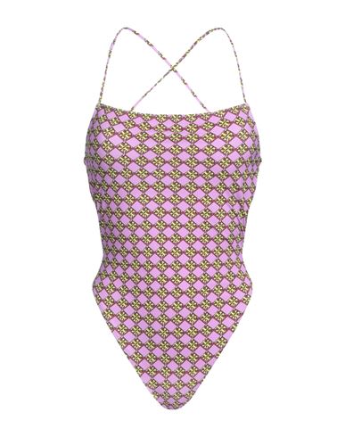 Tory Burch Woman One-piece Swimsuit Light Purple Size L Nylon, Lycra