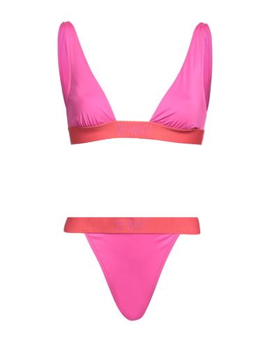Off-white Woman Bikini Fuchsia Size 8 Polyester, Elastane In Pink