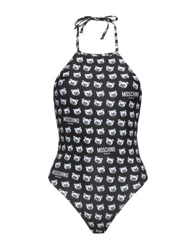 Moschino Woman One-piece Swimsuit Black Size 12 Polyester, Elastane
