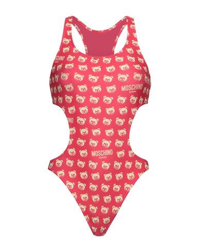 Moschino Woman One-piece Swimsuit Coral Size 10 Polyester, Elastane In Red