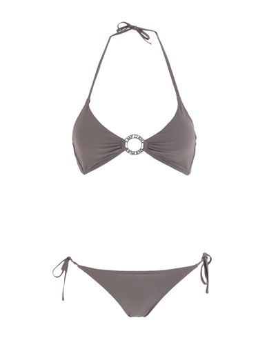 Emporio Armani Woman Bikini Dove Grey Size 4 Polyamide, Elastane