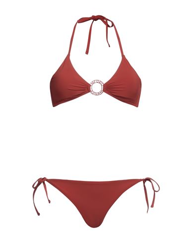 Emporio Armani Woman Bikini Rust Size 4 Polyamide, Elastane In Red