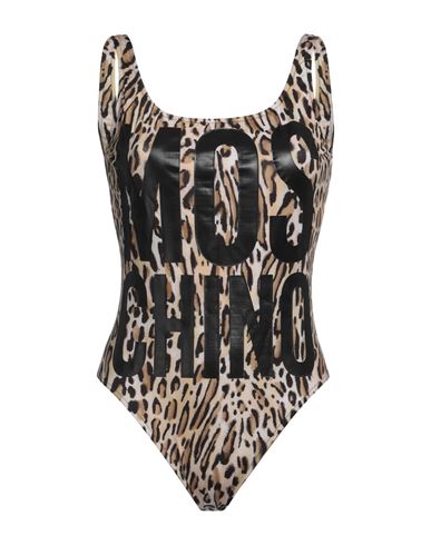 Moschino Woman One-piece Swimsuit Beige Size 10 Polyester, Elastane