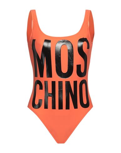 Moschino Woman One-piece Swimsuit Mandarin Size 10 Polyamide, Elastane In Orange