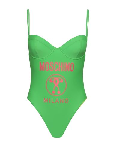 Moschino Woman One-piece Swimsuit Green Size 12 Polyamide, Elastane