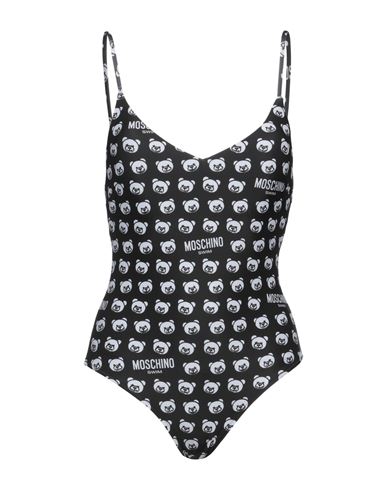 Moschino Woman One-piece Swimsuit Black Size 6 Polyester, Elastane