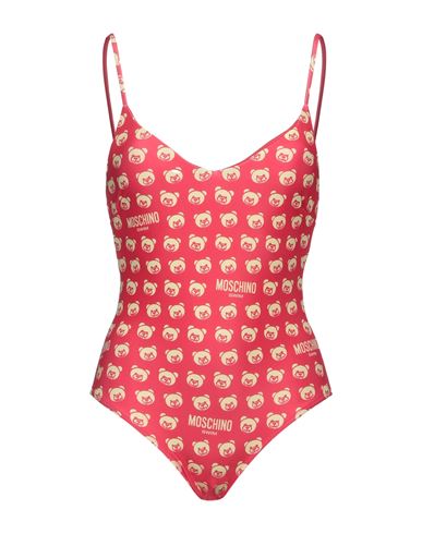Moschino Woman One-piece Swimsuit Coral Size 6 Polyester, Elastane In Red