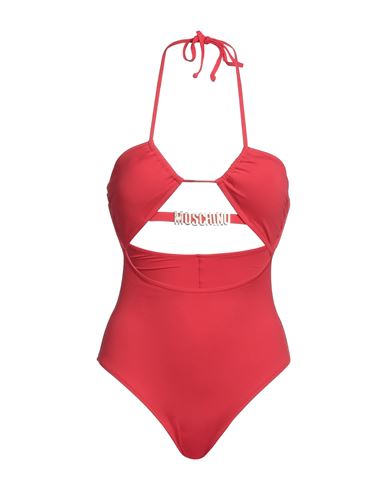 Moschino Woman One-piece Swimsuit Red Size 12 Polyamide, Elastane