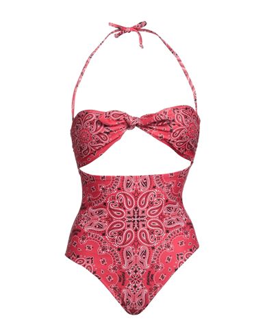 Moschino Woman One-piece Swimsuit Red Size 12 Polyester, Elastane
