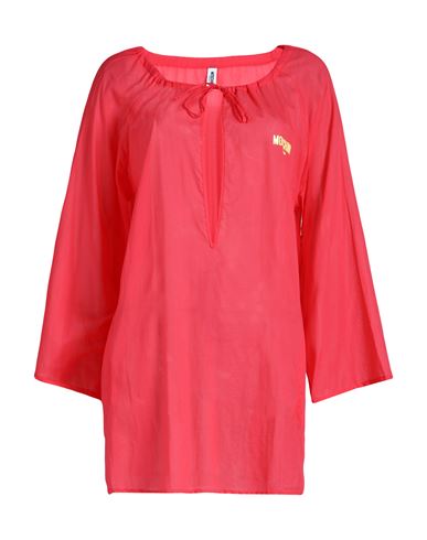 Moschino Woman Cover-up Coral Size Xs Cotton In Red