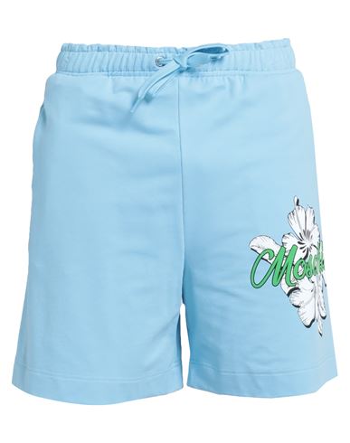 Moschino Man Beach Shorts And Pants Sky Blue Size Xs Cotton, Elastane