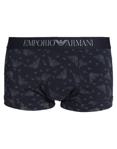Emporio Armani Man Boxer Navy Blue Size S Cotton, Elastane, Polyamide, Polyester