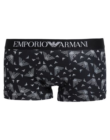Emporio Armani Man Boxer Black Size L Cotton, Elastane, Polyamide, Polyester