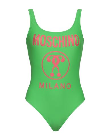 Moschino Woman One-piece Swimsuit Green Size 8 Polyamide, Elastane