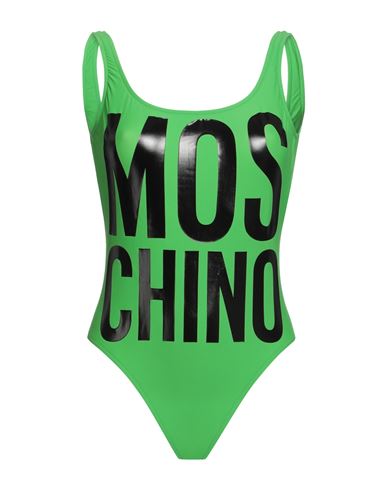 Moschino Woman One-piece Swimsuit Green Size 10 Polyamide, Elastane