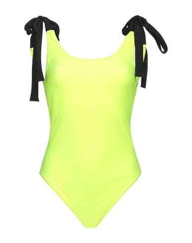 Christopher Kane Woman One-piece Swimsuit Acid Green Size S Recycled Polyamide, Elastane
