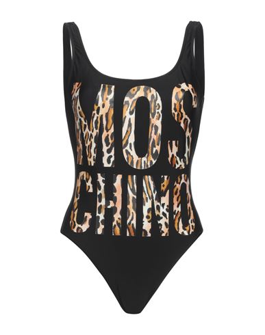 Shop Moschino Woman One-piece Swimsuit Black Size 10 Polyamide, Elastane