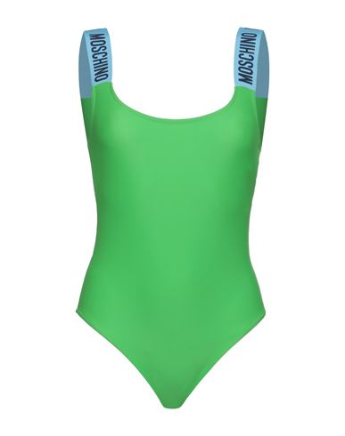 Moschino Woman One-piece Swimsuit Green Size 6 Polyamide, Elastane