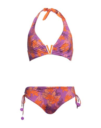 Vacanze Italiane Woman Bikini Orange Size 10 Polyamide, Elastane